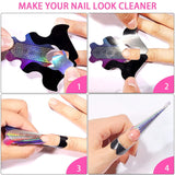 ® 100 Nagelschablonen und 1 Blatt mit 24 transparenten Klebescheiben für Nägel, Nagelverlängerungsschablonen, selbstklebende Gel-Nagelverlängerungsschablonen, Zubehör für künstliche Nägel