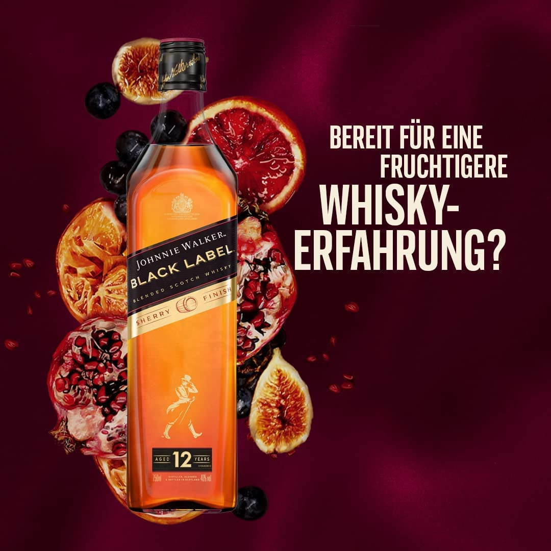 LINDOR Schokokugeln mit Haselnüssen, 1 kg Beutel + Johnnie Walker Sherryfass 0,7 Liter