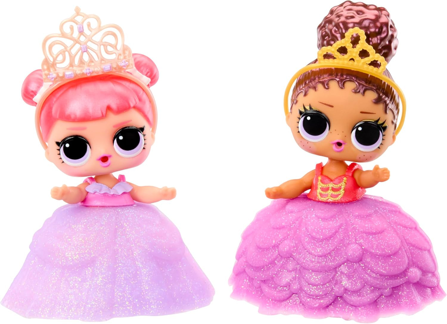 LOL Überraschung! Princess Tots – Enthält 1 Puppe, eine gepanzerte Verpackung, 2 Farben zum Gestalten eines Prinzessinnenkleides und 8 Puppen zum Sammeln