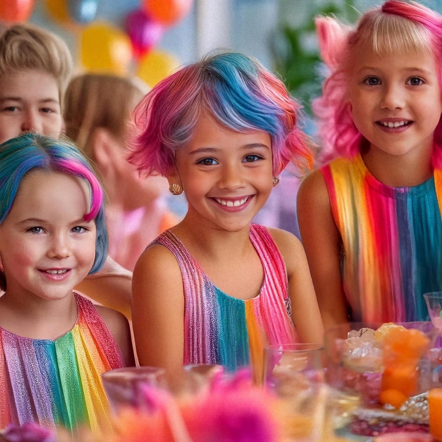 Lebendiges 12-Farben-Haarfärbestift-Set (Wagen) - einfach zu verwenden - auswaschbar - temporäre Haarfärbung - auch für dunkle Haarfarben - als Geschenk Halloween Karneval Geburtstag Weihnachten Haarfärbemittel Naty Shop