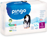 Bio-Windeln Größe 1 Neugeborene (2-5 kg), 1 Beutel mit 27 Windeln