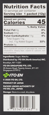 ITO EN Instant Matcha Powder – Gesüßtes Matcha-Teepulver in 12-g-Beuteln (10 Stück pro Packung) – 1 x 120 g (2 Packungen)