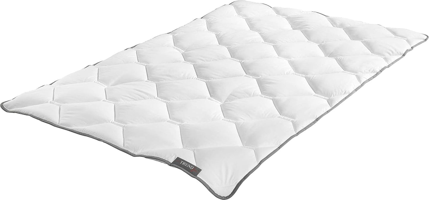 Badenia Trendline Micro Kochfeste, leichte Steppdecke für den Sommer, maschinenwaschbar bis 95 Grad, 135 x 200 cm, Öko-Tex-zertifiziert, hergestellt in Deutschland. Steppdecken und Quilts Naty Shop 135 x 200 Light – Sommerdecke
