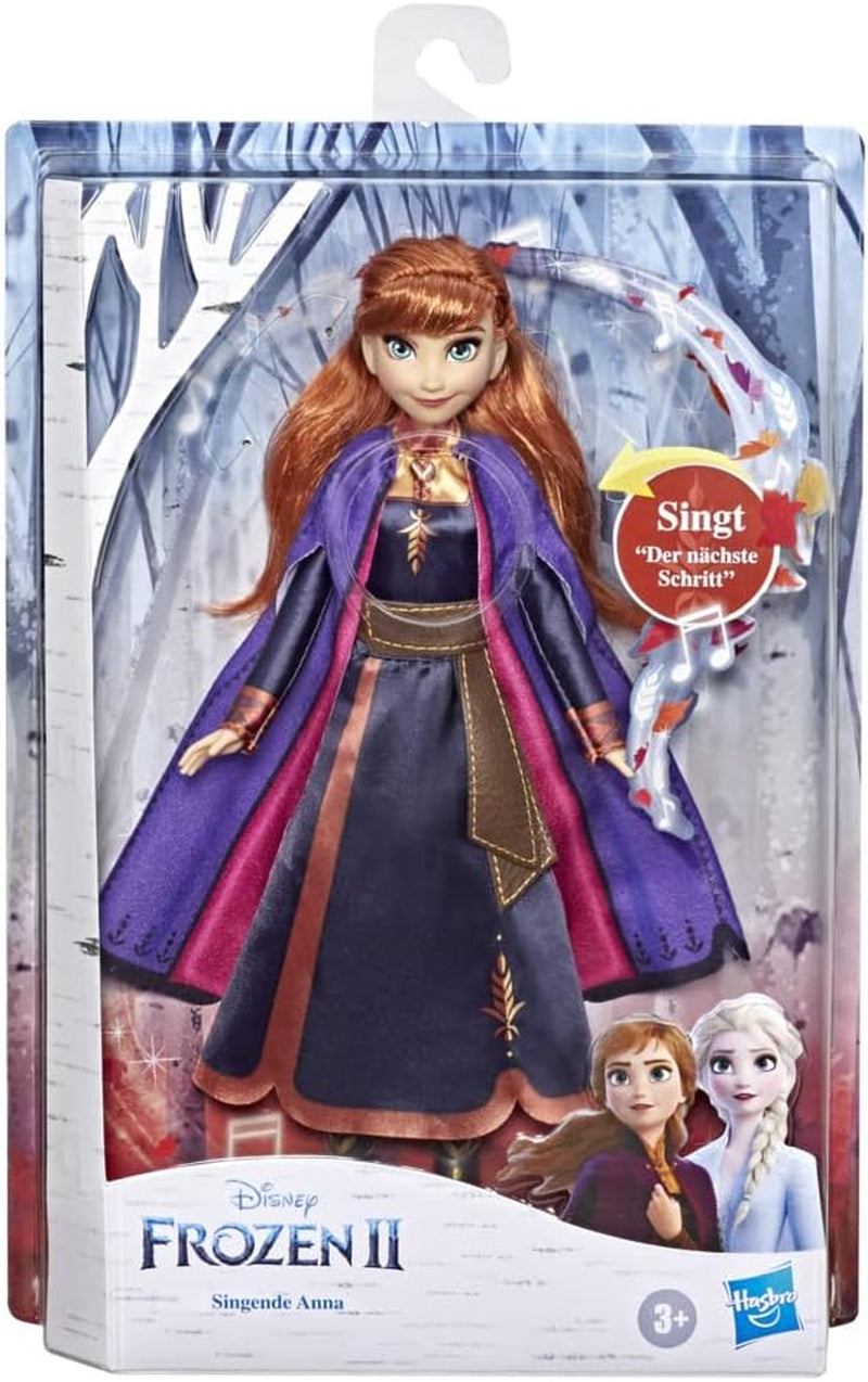 Hasbro Eiskönigin singende Anna-Musikpuppe im lila Kleid zu Disneys Die Eiskönigin 2, Spielzeug für 3-Jährige, 57237830, mehrfarbige Puppen, Naty Shop