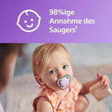 Philips AVENT ultra air Schnuller – Leichte und atmungsaktive Schnuller für Babys im Alter von 0–6 Monaten, BPA-frei, mit Tragetasche als Sterilisator, 2er-Pack, Modell SCF085/24