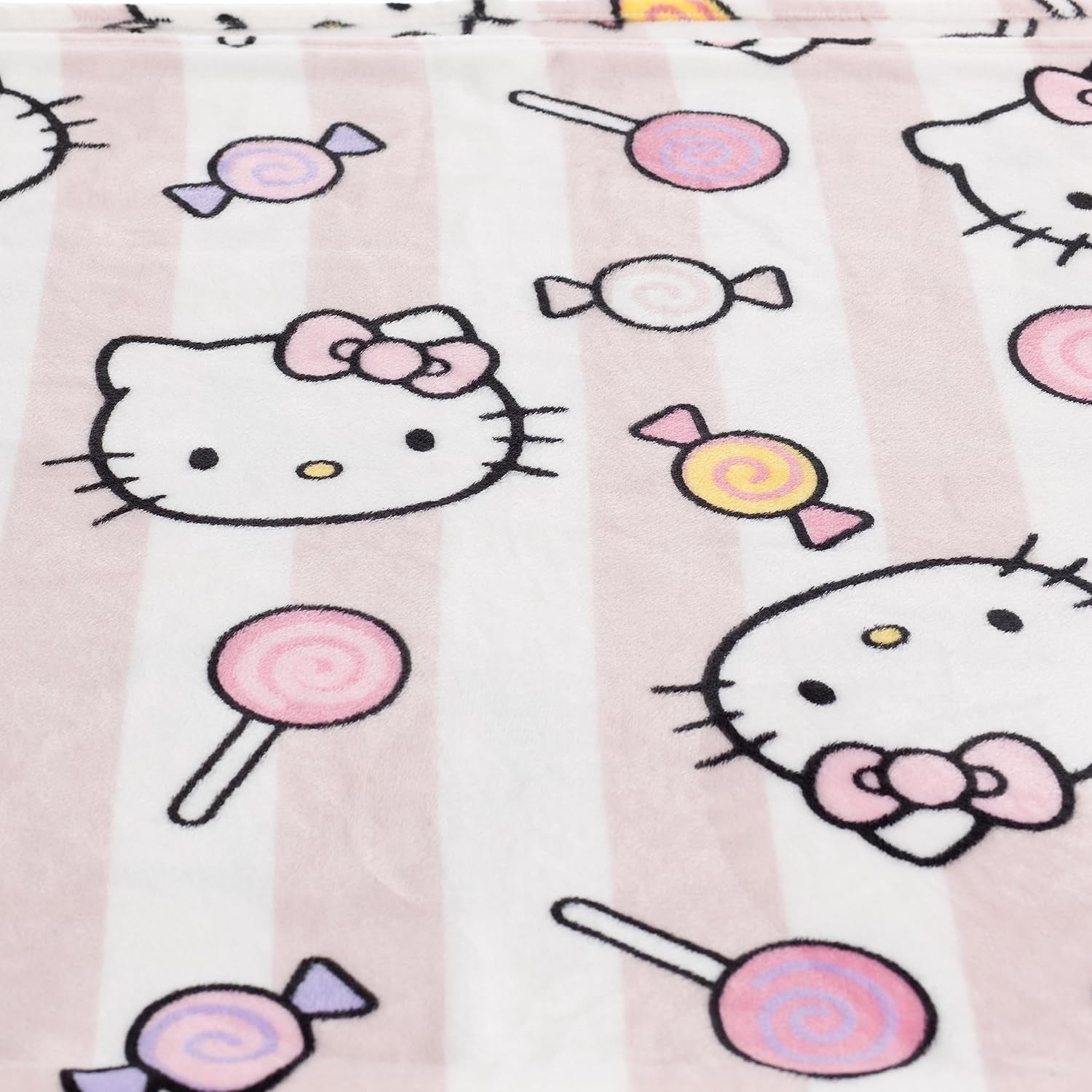 Hello Kitty Tagesdecke, rosa, weiche Decke 130 x 170 cm, Tagesdecke aus Mikrofaser oder Sofa-Tagesdecke. Qualität mit Ökotex-Zertifikat, Sanrio Beds and Blankets Besuchen Sie den Kanguru-Store