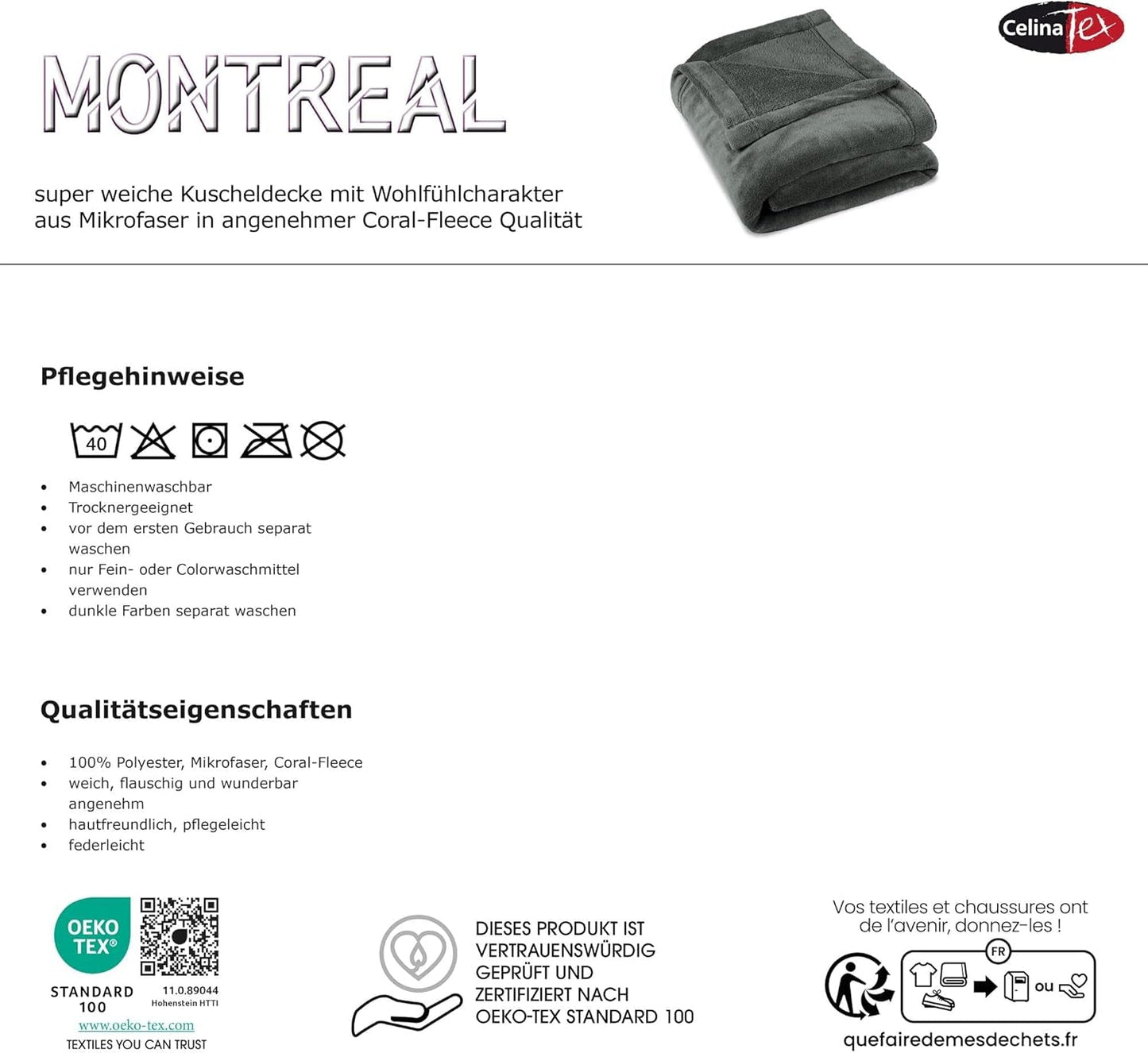 Celinatex flauschige Decke XXL 220 x 240 cm rote Sofadecke warme Decke weiches Mikrofaser-Fleece Öko-Tex Montreal Betten und Bezüge Besuchen Sie den CelinaTex-Store