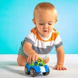 Bright Starts Oball Rassel, Spielzeugauto, Motorikspielzeug für Babys und Kleinkinder ab 3 Monaten, 1 Stück, zufällige Farbe, Blau oder Rot, Babyspielzeug Naty Shop