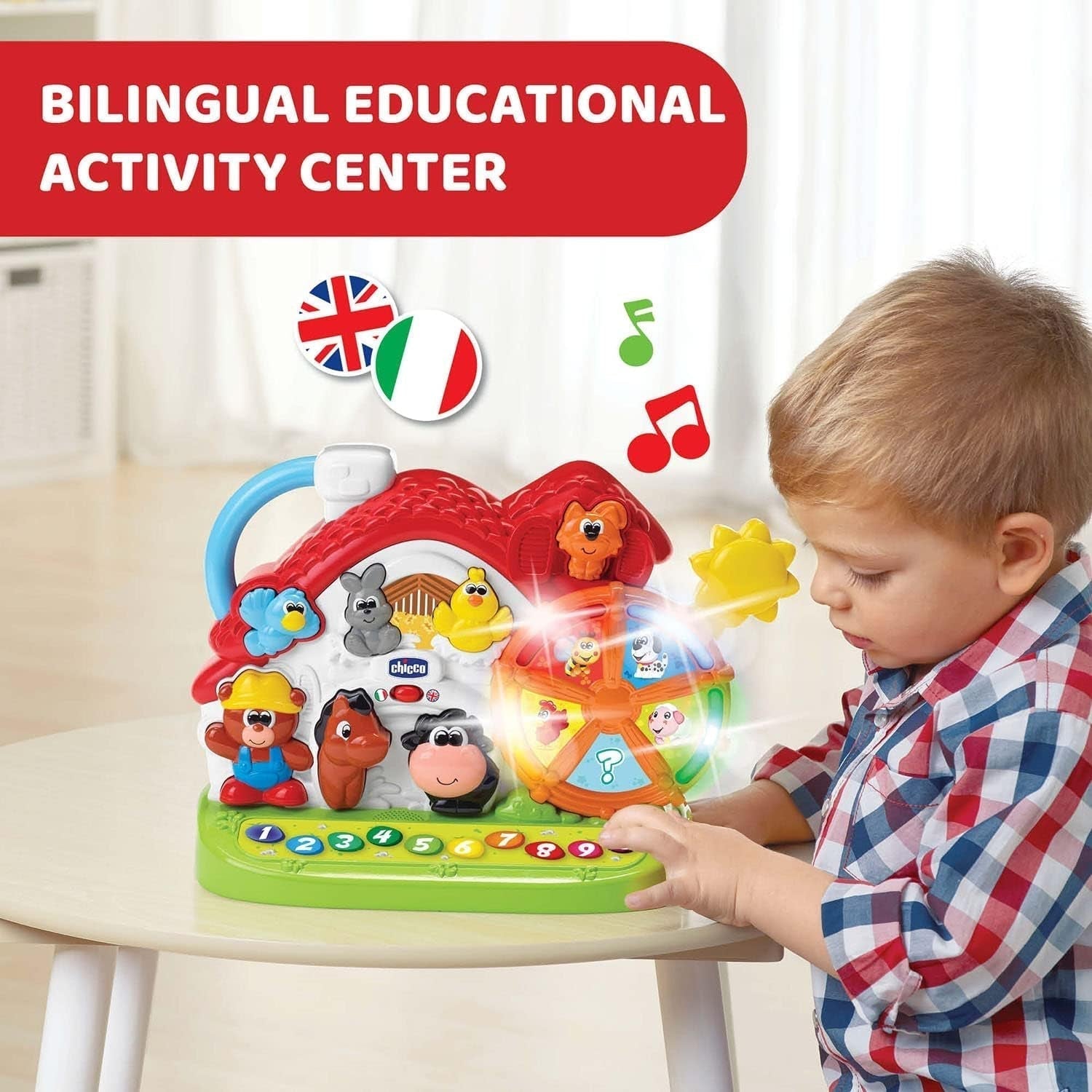 Chicco Ma New Farm, zweisprachig, stapelbar Naty Shop Babyspielzeug