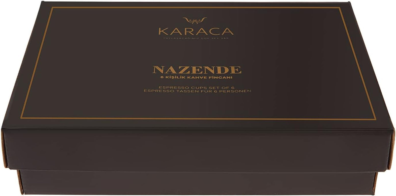 KARACA Nazende Espressotassen-Set aus Porzellan – 80 ml türkische Kaffeetassen mit Untertassen, 12-teiliges modernes Kaffeeservice mit 6 Kaffeetassen und 6 Untertassen, Mokkatassen – Weiß