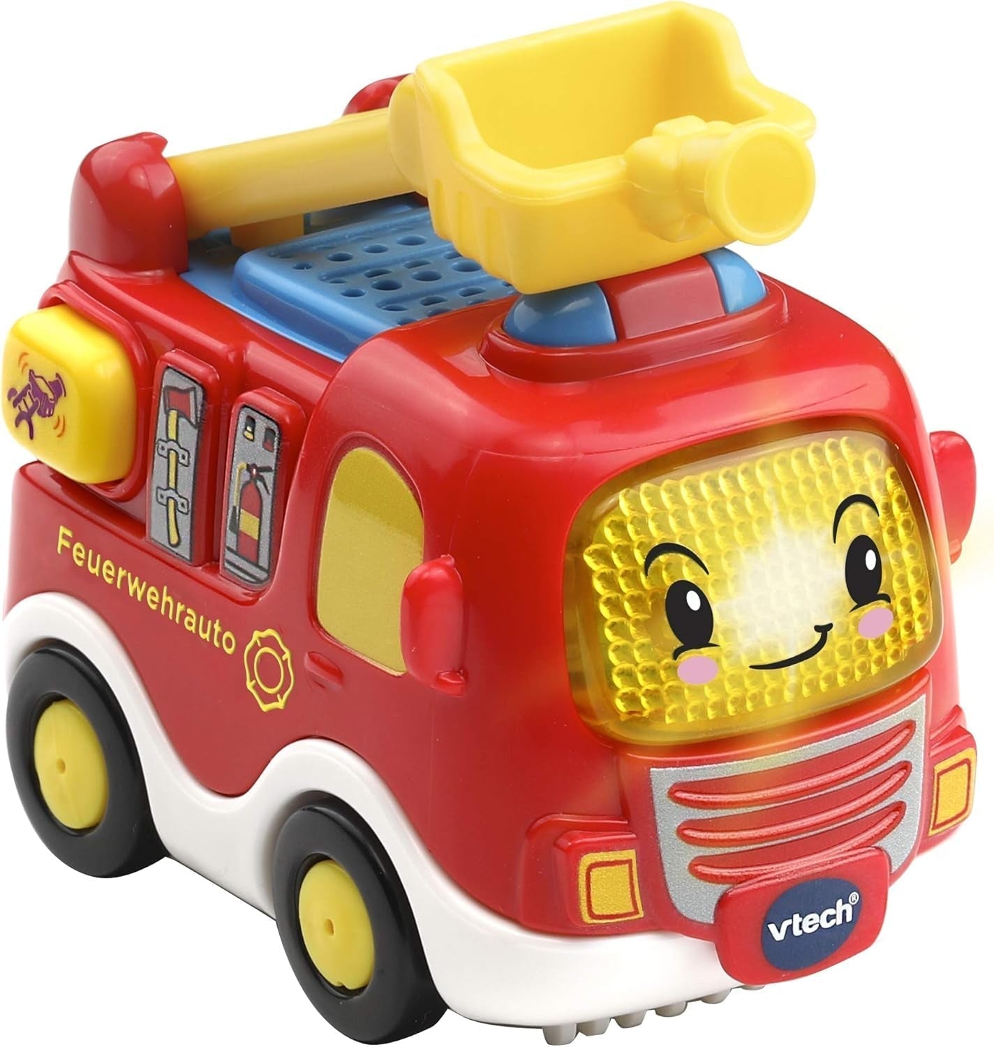 Vtech TUT TUT Baby Flitzer – Polizei – Für 1–5 Jahre & TUT TUT Baby Flitzer – Feuerwehrauto – Spielzeugauto mit Musik, Lichtknopf, Sätzen und interessanten Geräuschen – Für 1–5 Jahre Babyspielzeug Naty Shop