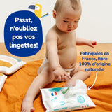 - Windelgröße 4+ 9-20 kg – Ökologische Babywaidern – natürliche Babypflege, hypoallergen, ohne Parfüm und auslaufsicher – Hermestellung in Frankreich – 126 Wegwerfwindeln – 1 Monat