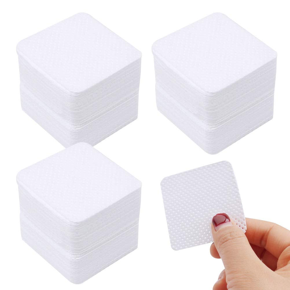 300 Stück Nagellackentferner Pads, Fusselfreie Nägel Wattepads Für Nägel Nagellackentferner Fusselfreie Nageltücher Reiniger Gelnägel - Rosa
