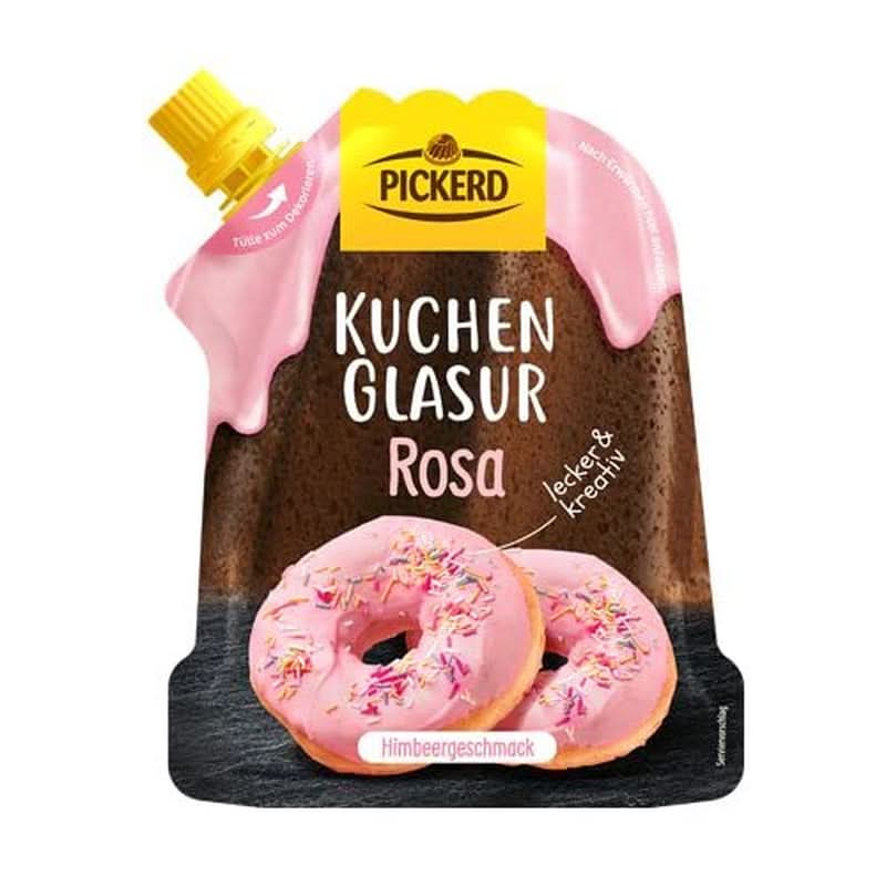 Kuchenglasur, Rosa-, Beeren- und Himbeergeschmack, 125 Gramm Glasuren und Dekor Naty Shop Standardtitel