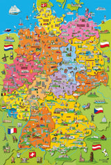 Deutschlandkarte mit Bildern (Puzzle für Kinder) Puzzle Naty Shop