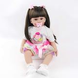 ZIYIUI 24-Zoll-Reborn-Babypuppen, lebensechte Puppen mit weichem Körper, 60 cm handgefertigte Reborn-Babypuppen, Weihnachtsgeschenke