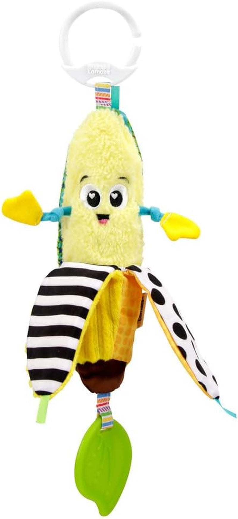 LAMAZE Bea die Banane, Clip-on-Kinderwagen und Kinderwagen-Neugeborenenspielzeug, sensorisches Babyspielzeug mit Farben und Geräuschen, Entwicklungsspielzeug für Jungen und Mädchen von 0–24 Monaten, gelbes Babyspielzeug Naty Shop