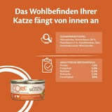 Wellness CORE Signature Selects 8 x 79 g, Mischung aus Rind, Huhn und Truthahn – Nassfutter für Katzen, köstliche Streifen in Soße, getreidefrei, natürlich, hypoallergen, proteinreich, reich an Fleisch