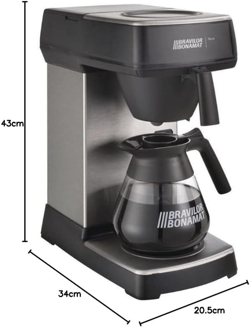 F454 Novo Espressomaschine, 1,5 l, Schwarz, 430 (H) x 205 (B) x 340 (T) mm