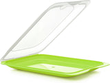TATAY Fresh Slicer Box 4er-Set, BPA-frei, wiederverwendbar, stapelbar, spülmaschinenfest und MWO, zufällige Farben. Maße: 17 cm x 3,2 cm x 25,2 cm. Naty Shop Lebensmittelaufbewahrungsboxen, Wurstbehälter – 3er-Set