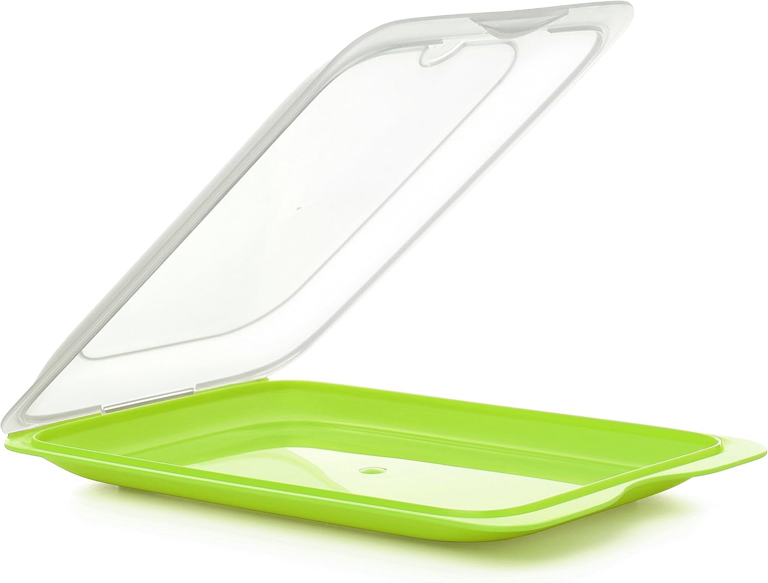 TATAY Fresh Slicer Box 4er-Set, BPA-frei, wiederverwendbar, stapelbar, spülmaschinenfest und MWO, zufällige Farben. Maße: 17 cm x 3,2 cm x 25,2 cm. Naty Shop Lebensmittelaufbewahrungsboxen, Wurstbehälter – 3er-Set