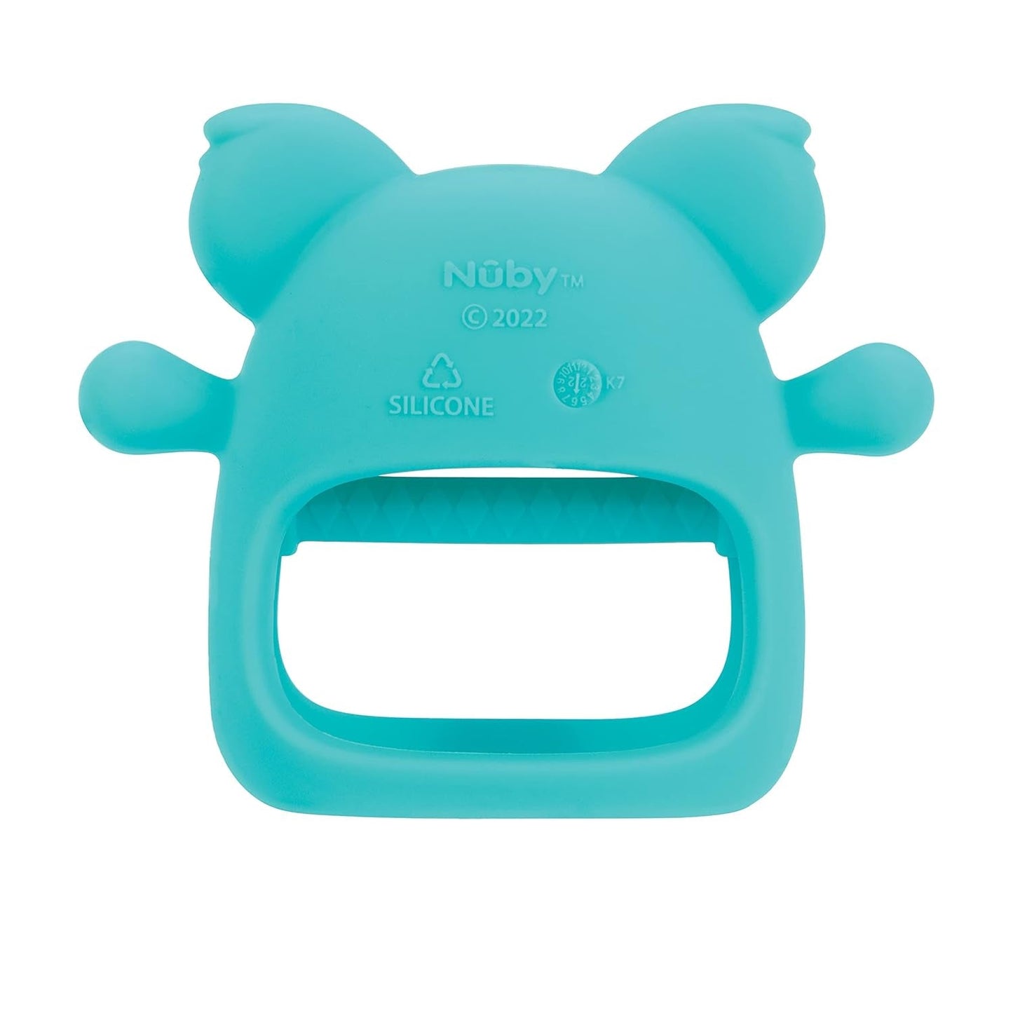 Nuby – Silikon-Zahnhandschuh, BPA-frei, Blue Koala, ab 3 Monaten