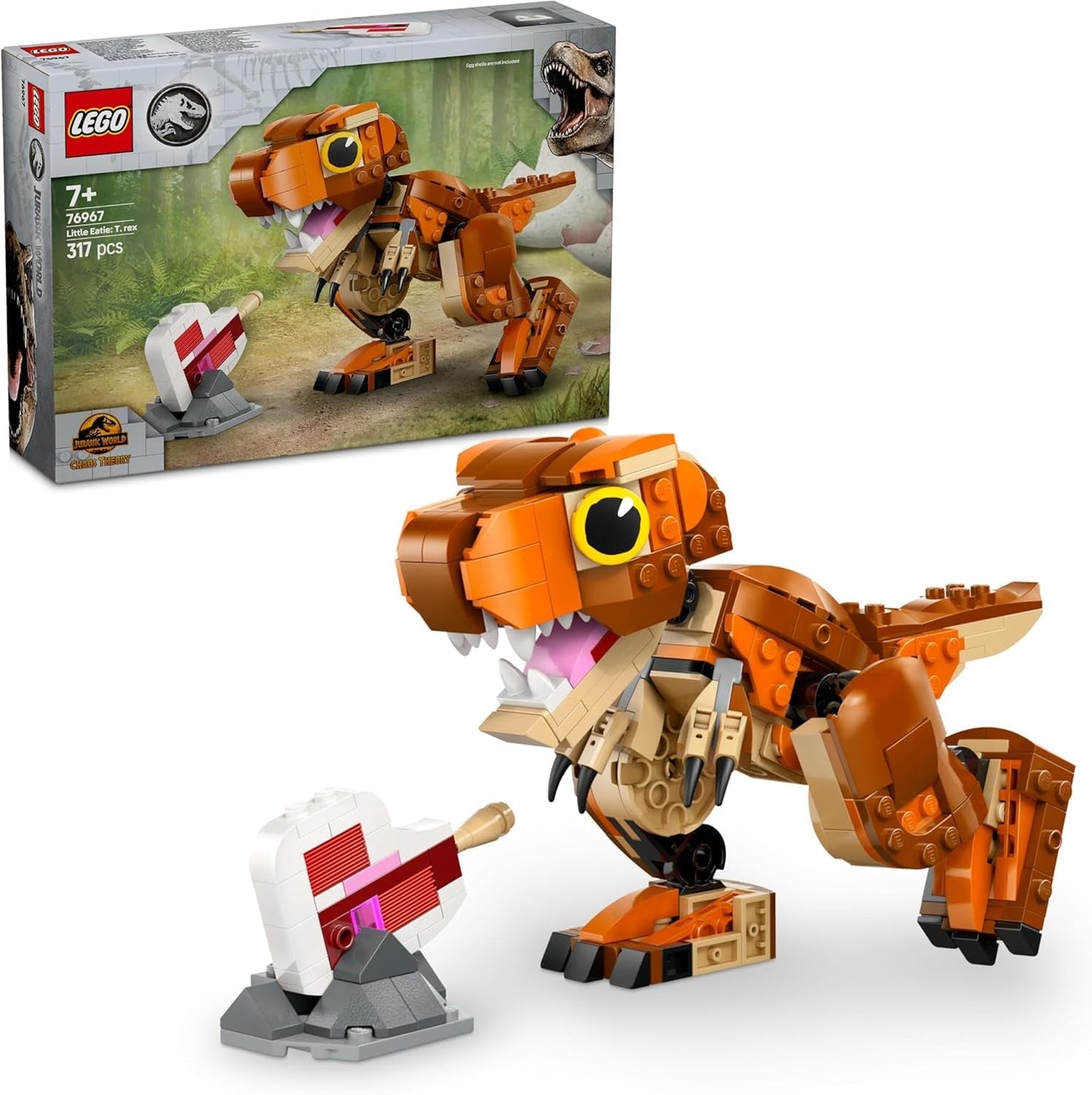 LEGO Jurassic World Little Eatie: T.Rex-Bauspielzeug für Jungen und Mädchen, 7 Jahre alt, Dinosaurier-Bauset, Geschenkmodell für Kinder mit beweglichem Mund, Kopf und Schwanz, 76967. Bausets. Besuchen Sie den LEGO-Store. Standardtitel