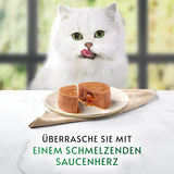 Gourmet Nature's Creations Heart Sauce Mousse Nassfutter für Katzen, reich an Huhn, 12er-Pack (12 x 85 g)