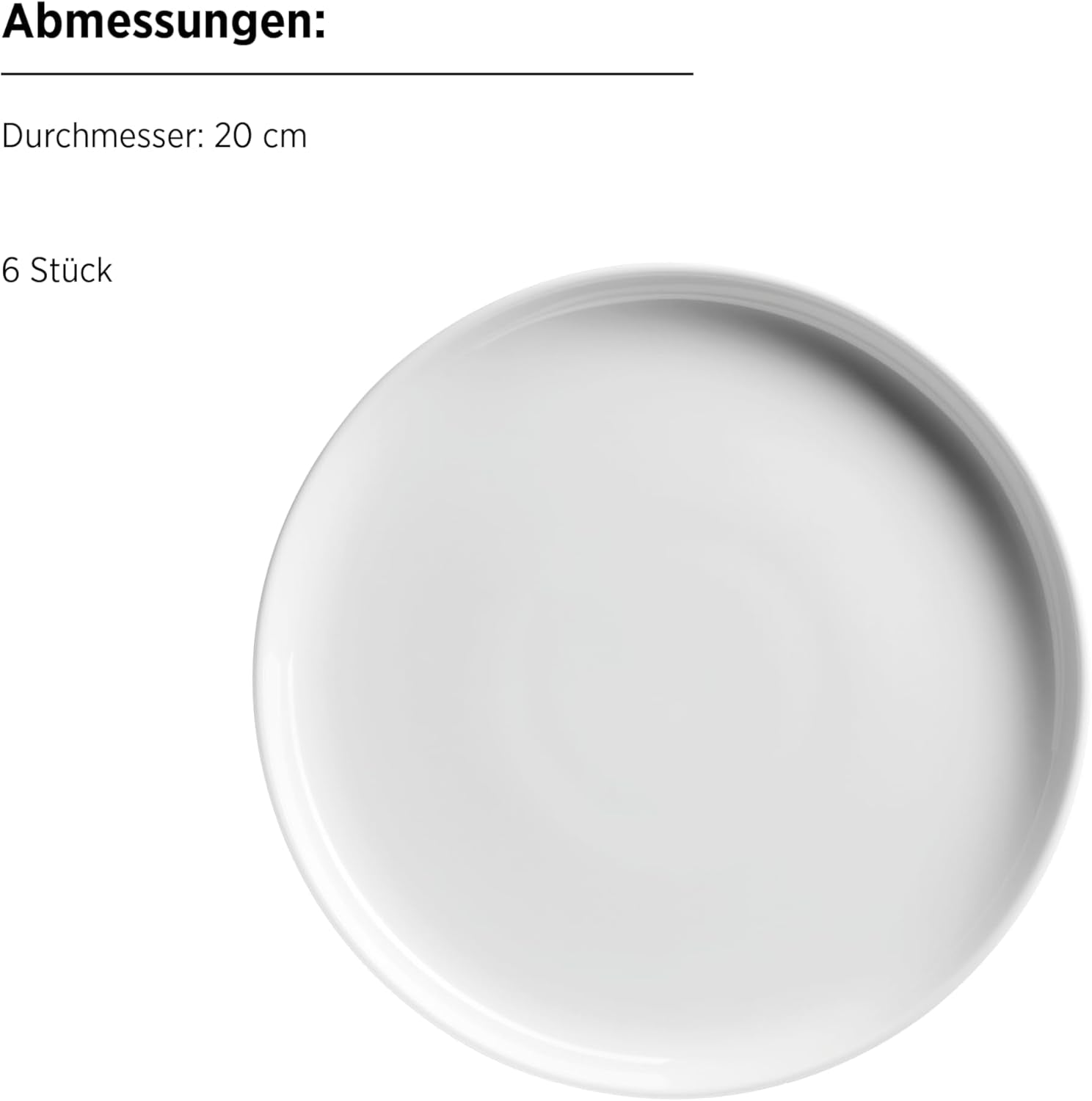 MÄSER, Serie Navina, Geschirrset für 6 Personen, weißes Porzellangeschirr, zeitlos, Porzellan, weiß