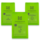 Martermühle Bio-Kaffeebohnen-Probierset 3x250g leicht/mittelstark I Arabica I Ganze Bio-Kaffeebohnen leicht geröstet, geringer Säuregehalt (68/74/426)