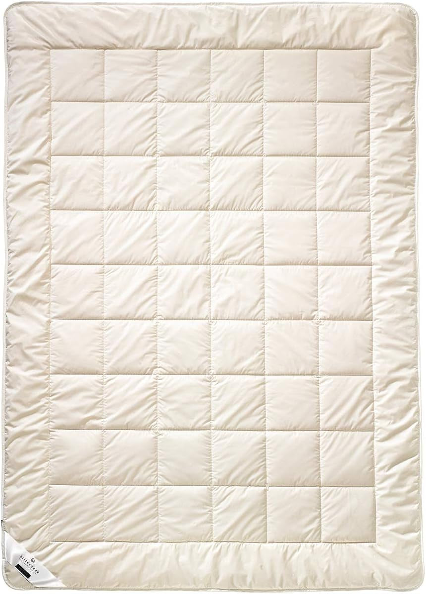 Billerbeck E45 Bambusdecke – Sommerdecke – 135 x 200 cm – Baumwolldecke, kühlende Steppdecke – mit Bambusfüllung, leichter Sommer (Sl) Steppdecken und Steppdecken Naty Shop Medium (M) 155 x 220 cm