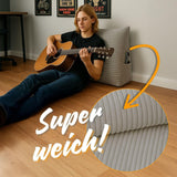 Federkissen, Rückenkissen, Samtkissen, Breite 70 cm – Lesekissen für Bett, Sofa und Sofa, großes Sofakissen, Wandkissen, Sofakissen, Lesekissen, Rückenstützkissen, hellgrau