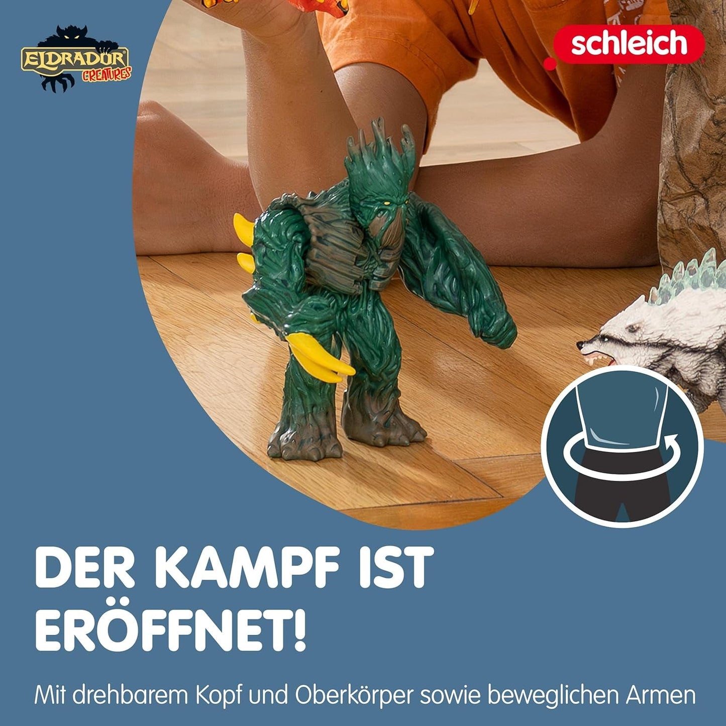 Schleich ELDRADOR KREATUREN | Dschungellineal 70151 | ELDRADOR Schleich Monster Spielfigur mit drehbarem Kopf und beweglichen Armen | Tolles Geschenk für Kinder | Ab 7 Jahren | 14 x 7 x 114 cm Actionfiguren Naty Shop
