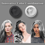 COLAYERIST Temporäre, waschbare schwarze Haarfarbe, Haarfärbewachs für Männer und Frauen, Haarwimperntusche für Party oder Cosplay, schmutzfreie Haarfärbeprodukte, Haarfärbemittel, Naty Shop