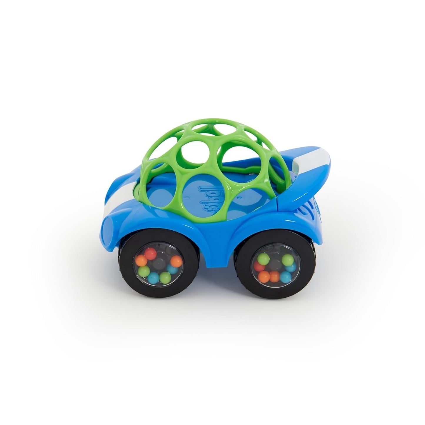 Bright Starts, Oball, Rasselspielzeugauto, grün-blaues Babyspielzeug Naty Shop