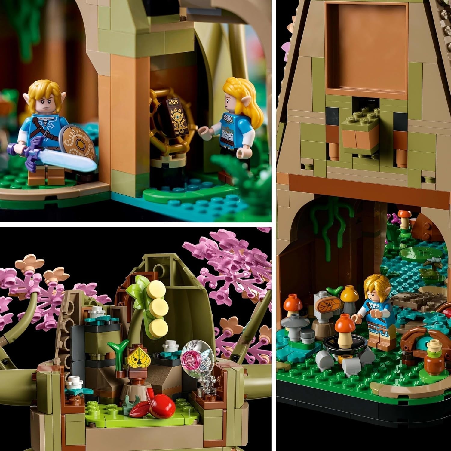 LEGO The Legend of Zelda Deku Tree 2-In-1 – Sammelstück mit Prinzessin Zelda und 3 Link-Minifiguren – Bauset für Erwachsene und Geschenkidee für Videospielfans – 77092 Bausets Besuchen Sie den LEGO-Store