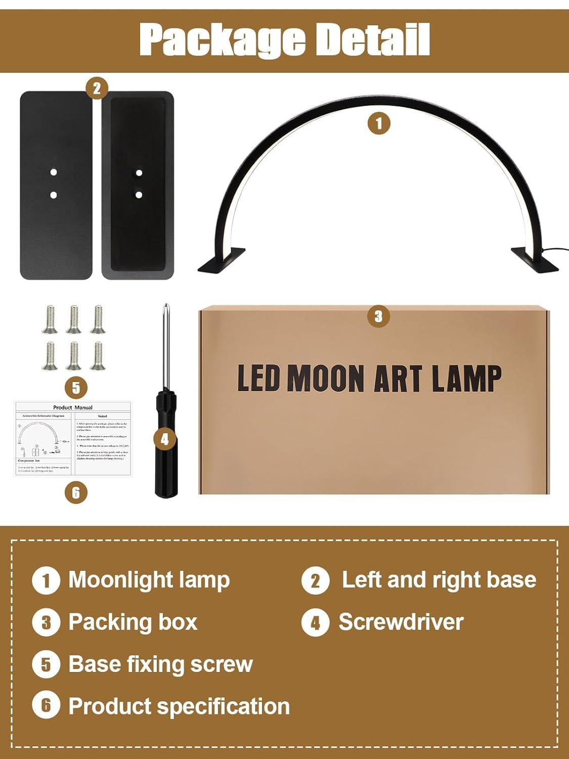 Kalolary Lampadaire, Lash Lumière Pour Extensions De Cils Regglable À 360°, 3000K-6000K Halbmondlampe, Lamp De Beauté (Halbmondlampe)