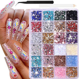 GZMAYUEN 920 Stück Gold Silber Flatback Perlen Für Nägel, Halbrunde Weiße Beige Nagelperlen, Kleine Halbrunde Flatback Perlen Für DIY Nail Art Decor