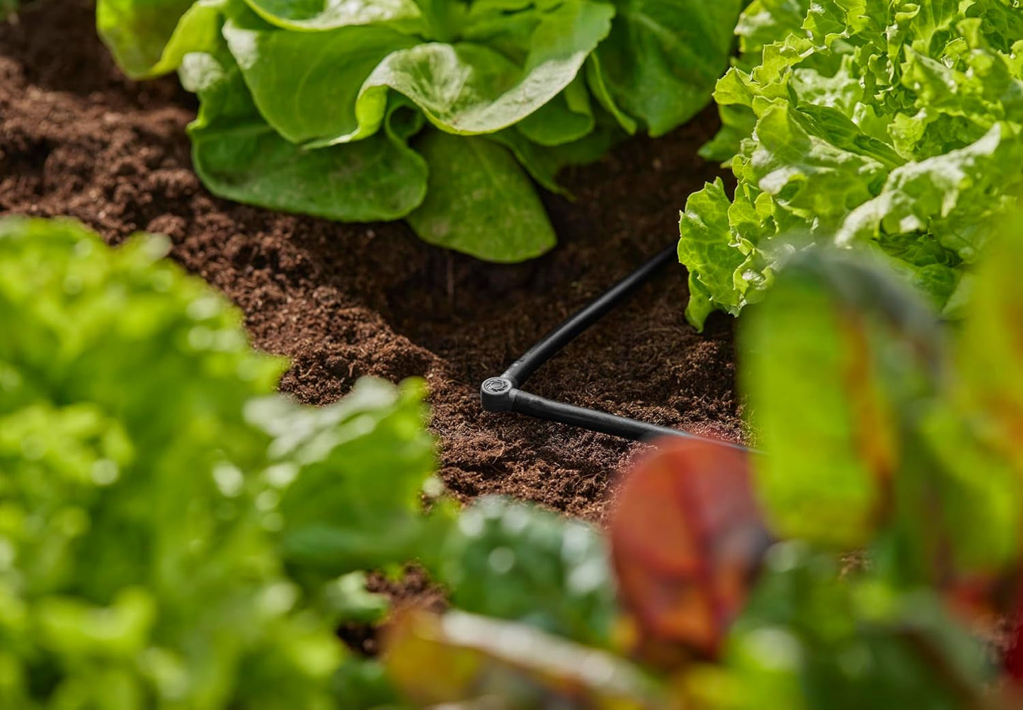 L-Stück für Gardena Micro-Drip 4,6 mm (3/16 Zoll): Zur Änderung der Verteilungsrichtung und der Tropfleitungen um 90 Grad, knickfreie Installation, einfache und flexible Verbindungstechnik (13212-20)