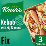Knorr Fix Kebab für ein würziges und krosses Hähnchen Gericht ohne geschmacksverstärkende Zusatzstoffe 3 Portionen