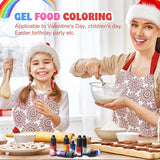 Gel-Lebensmittelfarbe – 7 x 15 ml konzentrierte Regenbogenfarben-Lebensmittelfarbe zum Dekorieren von Kuchen, Backen, Keksen, Macarons – zuckerfreie Lebensmittelfarbe für Getränke, Kuchendekoration, Schleim-DIY