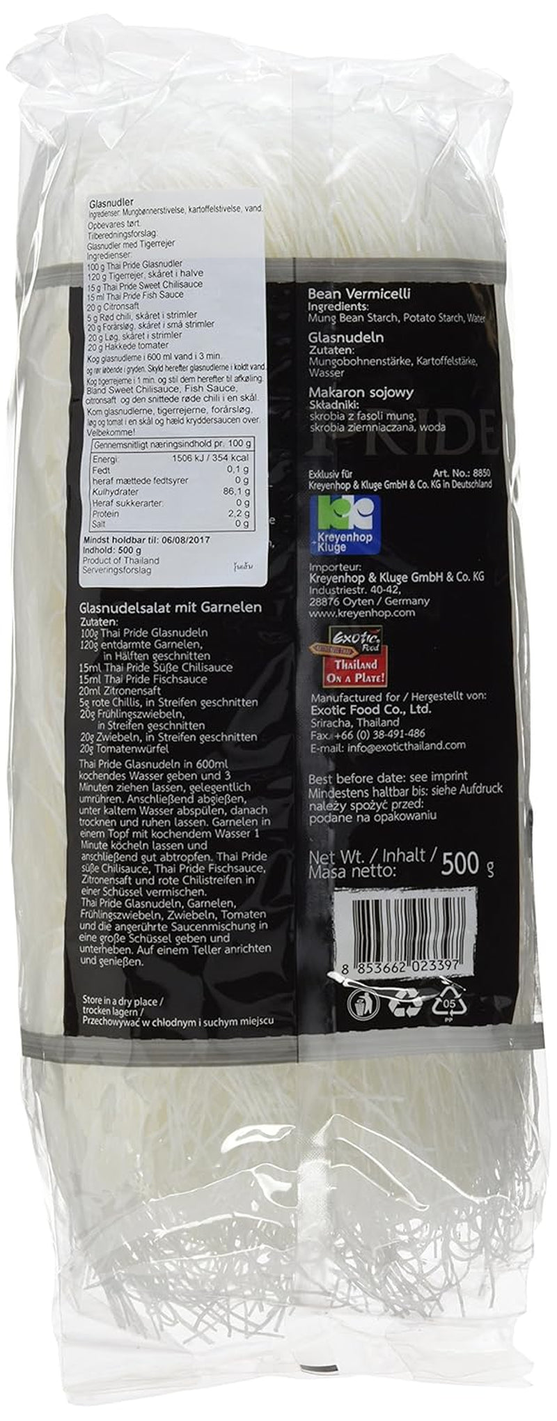 Glasnudeln, Mungobohnen, Fadennudeln (500 g)