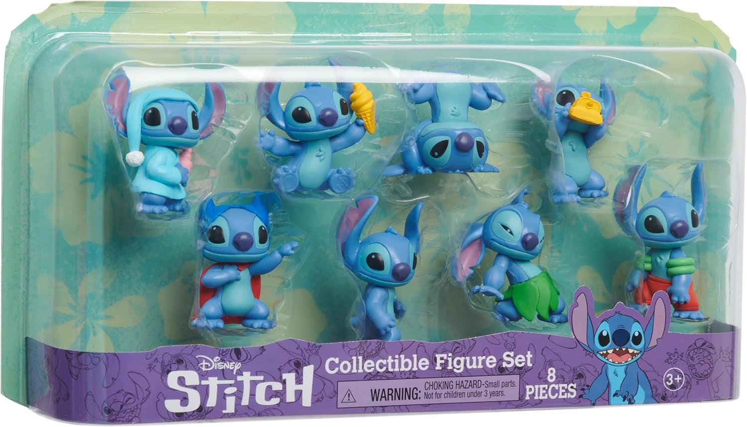 Stitch Disney's Lilo Collectible Friends Figuren-Set, 8 Figuren-Set, 5 cm hoch, Sammelfiguren, 3 Jahre altes Spielzeug von Just Play Action Figures Naty Shop
