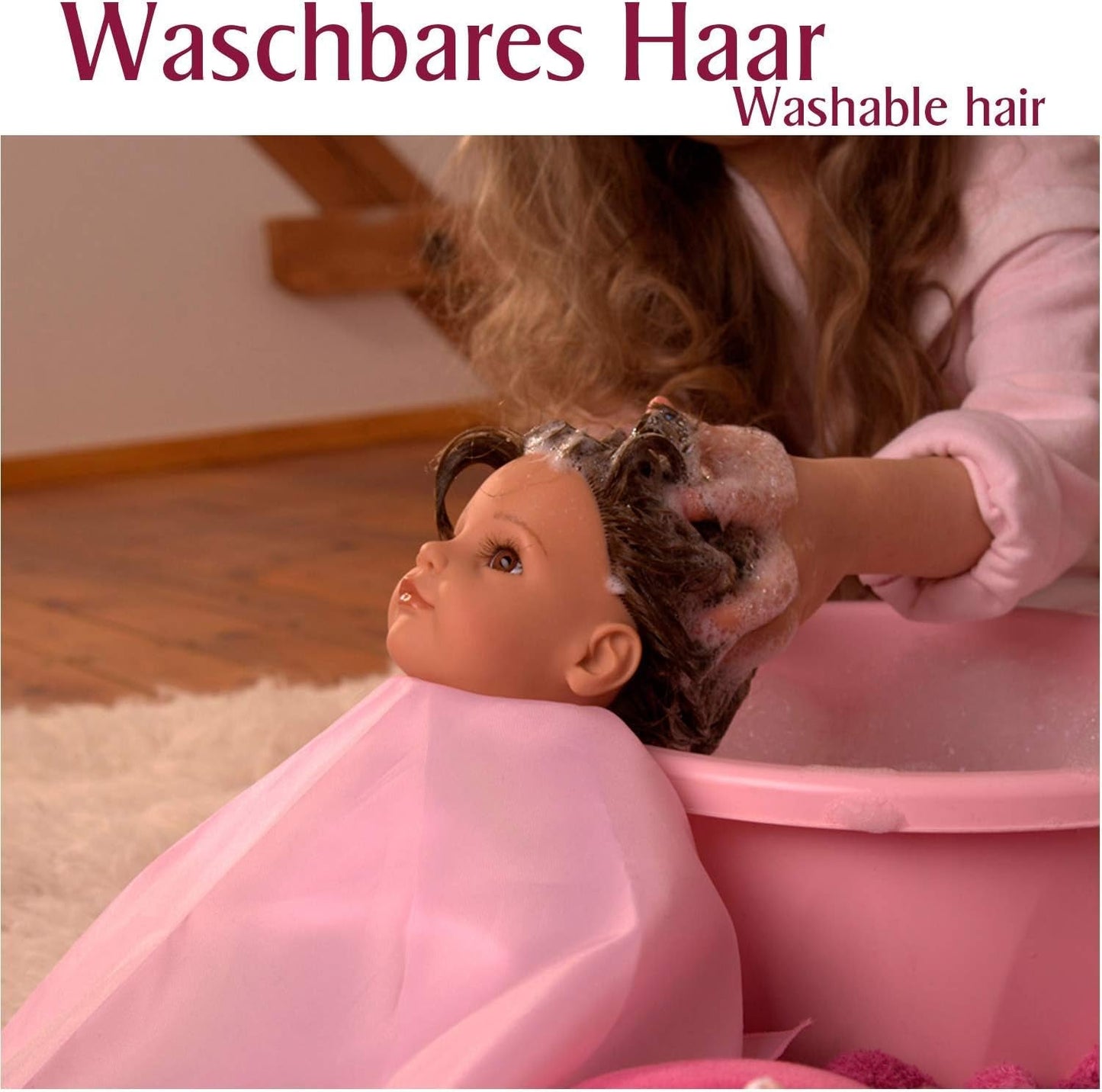Götz 2027100 Maxy Muffin Fashionisto Puppe – 42 cm große Babypuppe mit verschlafenen braunen Augen, braunen Haaren und weichem Körper – Weichkörperpuppe im 8er-Set