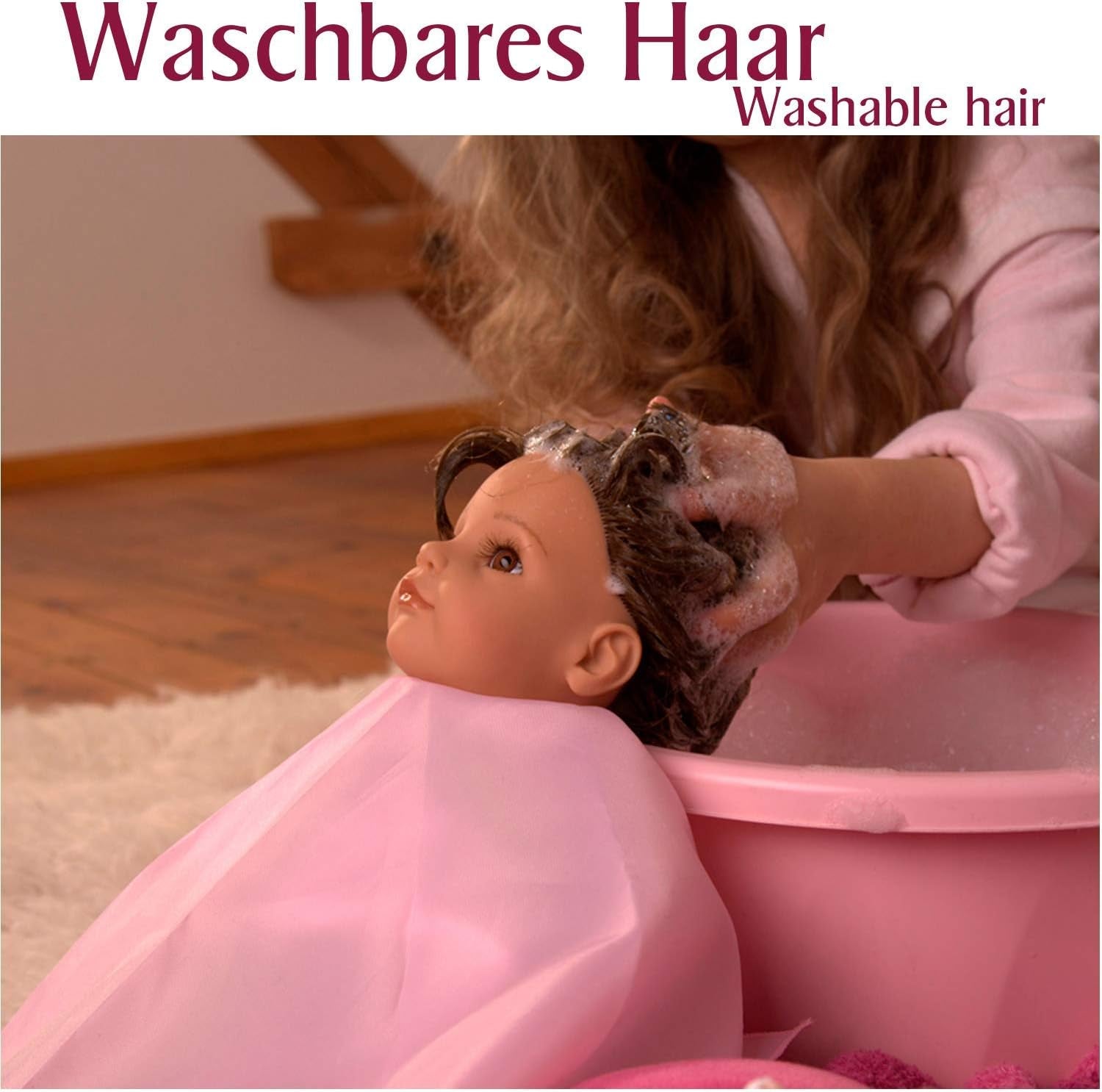 Götz 2027100 Maxy Muffin Fashionisto Puppe – 42 cm große Babypuppe mit verschlafenen braunen Augen, braunen Haaren und weichem Körper – Weichkörperpuppe im 8er-Set