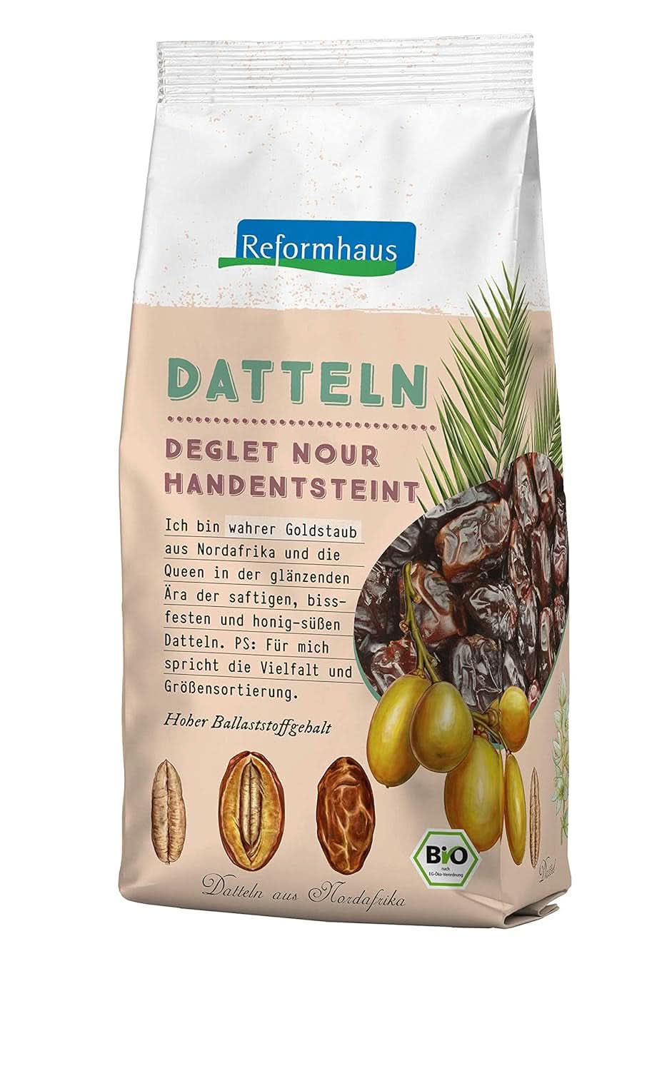Datteln ohne Kerne Tunesien, 400 Gramm Dehydrierte Produkte Naty Shop
