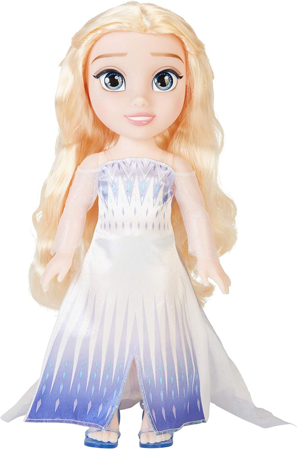 Disney Frozen 2 Elsa-Puppe – 35 cm große, bewegliche Puppe in ikonischem Modekleid und langen, wallenden Haaren für zusätzlichen Spaß, für Mädchen ab 3 Jahren, 214894