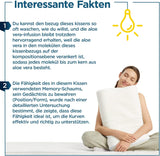 ORTHOVERSE Orthopädisches Kissen – Nackenstützkissen, Schlafkissen, Kopfkissen, Memory-Schaum-Kissen, Kopfkissen, Nackenschmerzkissen – höhenverstellbar, Aloe Vera-Bezug, medizinisches Hilfsmittel Naty Shop Cervical Orthopedic Pillows
