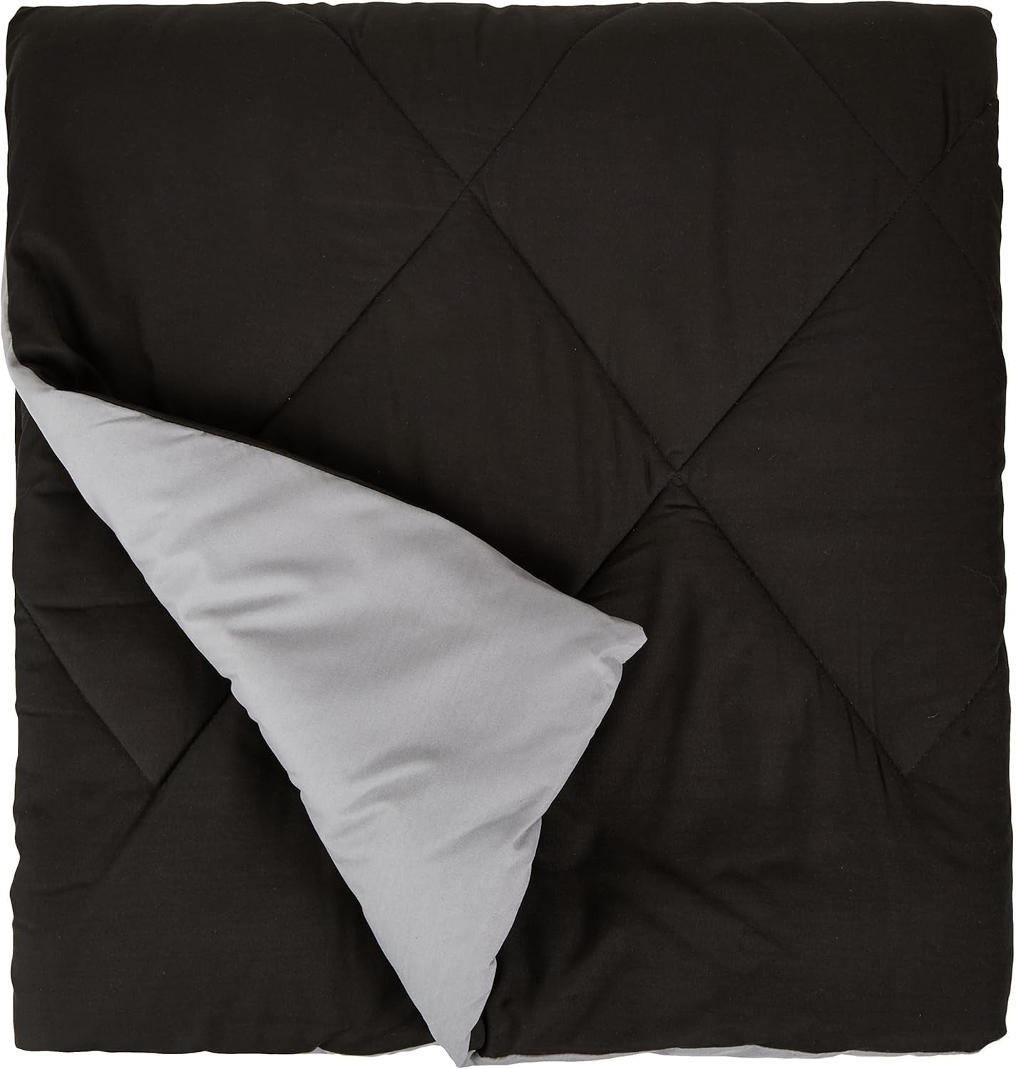Amazon Basics Bettbezug aus Mikrofaser, beidseitig verwendbar, 220 x 240 cm, grau / schwarz Bettdecken und Steppdecken Naty Shop