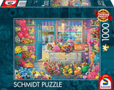 Schmidt Spiele 59764 Buntes Blumengeschäft 1000 Teile Puzzle Naty Shop Standardtitel